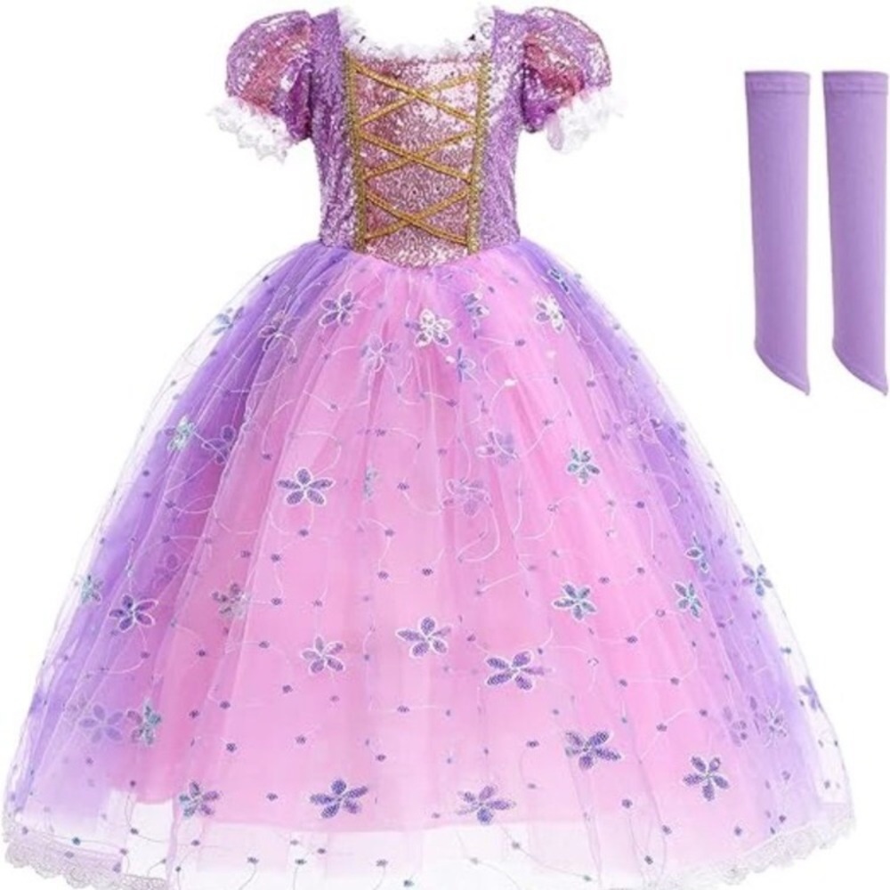 Rapunzel Princess Birthday Dress New